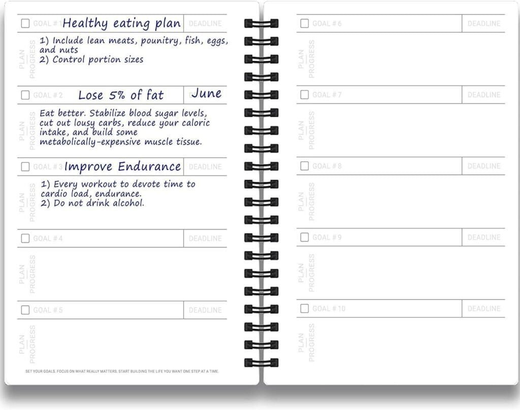 Cossac Fitness Journal  Workout Planner - Designed by Experts Gym Notebook, Workout Tracker,Exercise Log Book for Men Women