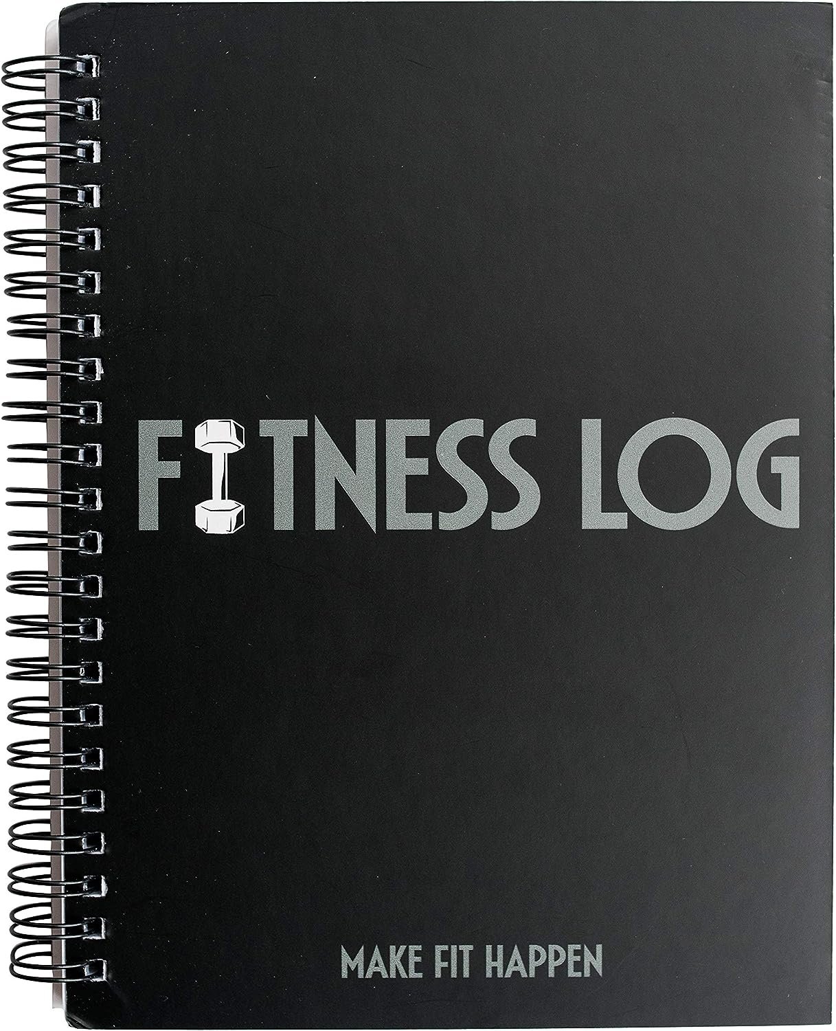 fitness journal workout planner for men women a6 sturdy workout log book to track gym home workouts black fitness planne 4