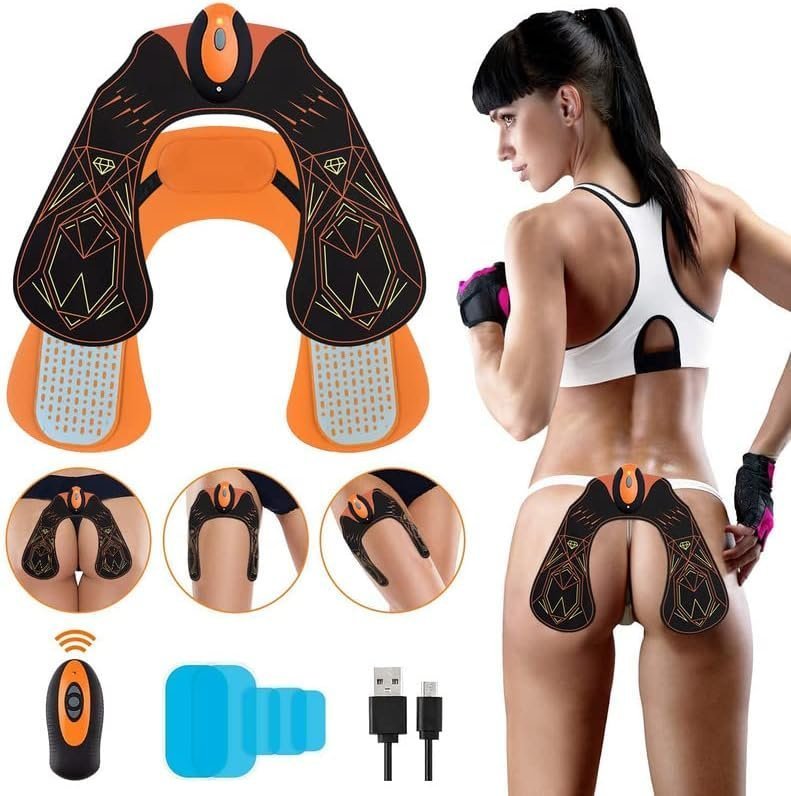 FOPIE Hips Trainer, ABS Stimulator Electronic Muscle Toner, Smart Wearable Butt Lifting Machine, Body Beauty Intelligent Wireless Fitness Apparatus for Men Women