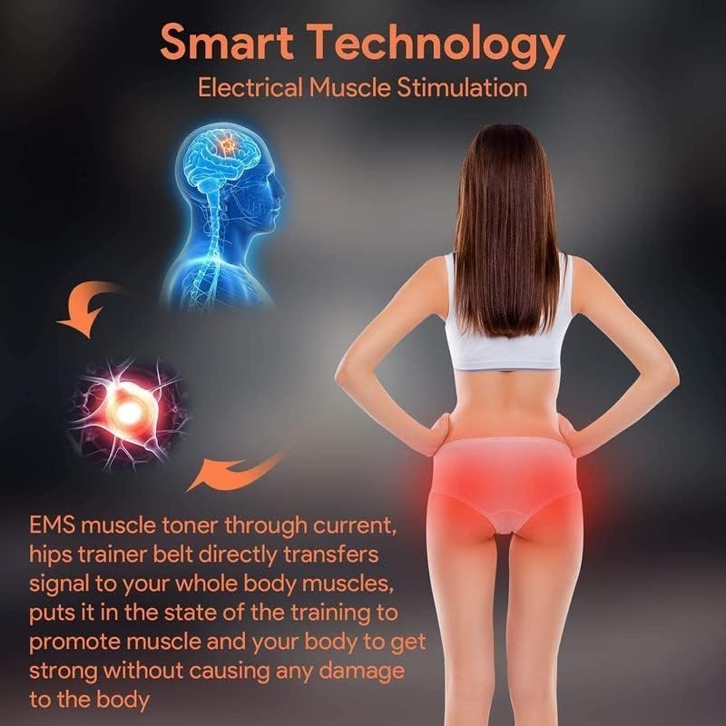 FOPIE Hips Trainer, ABS Stimulator Electronic Muscle Toner, Smart Wearable Butt Lifting Machine, Body Beauty Intelligent Wireless Fitness Apparatus for Men Women