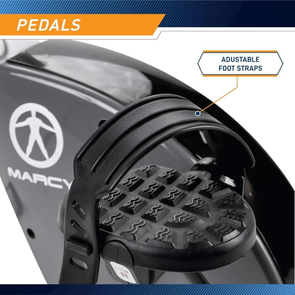 Marcy Foldable Upright Exercise Bike with Adjustable Resistance for Cardio Workout  Strength Training - Multiple Styles Available