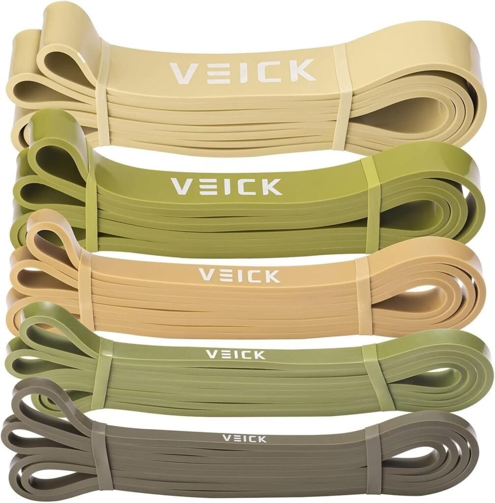 VEICK Resistance Bands for Working Out, Exercise Bands, Workout Bands, Pull Up Assistance Bands, Long Heavy Stretch Bands Set for Men and Women, Power Weight Gym at Home Fitness Equipment
