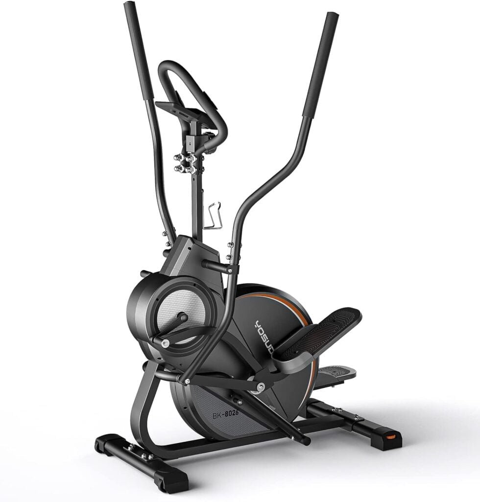 YOSUDA Pro Cardio Climber Stepping Elliptical Machine, 3 in 1 Elliptical, Total Body Fitness Cross Trainer with Hyper-Quiet Magnetic Drive System, 16 Resistance Levels, LCD Monitor  iPad Mount
