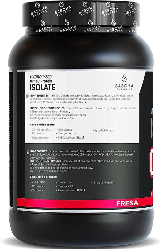 sascha fitness hydrolyzed whey protein isolate review